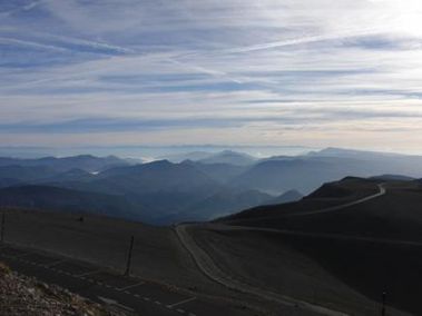 Stunning views in the morning at Mont Ventoux - outlook is positive (Photo Christina King)