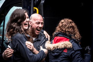 The team get the news (photo Channel 4)